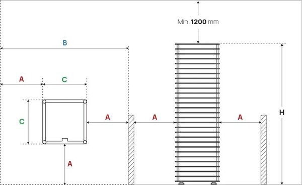HUUM CLIFF saunová pec elektrická 6,0kW