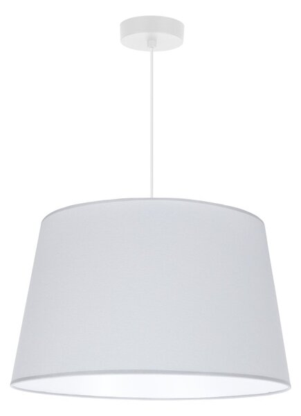 Závesné svietidlo Gaja, 1x svetlosivé textilné tienidlo, (fi 44cm), w