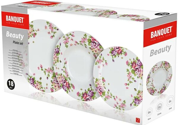 Banquet Beauty 18-dielna jedálenská súprava