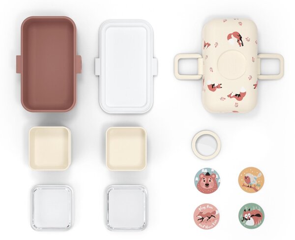 Desiatový box Monbento Tresor Cinnamon Fox 750 ml
