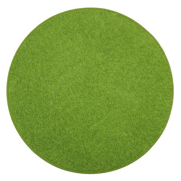 Vopi koberce Kusový koberec Color shaggy zelený guľatý - 100x100 (priemer) kruh cm