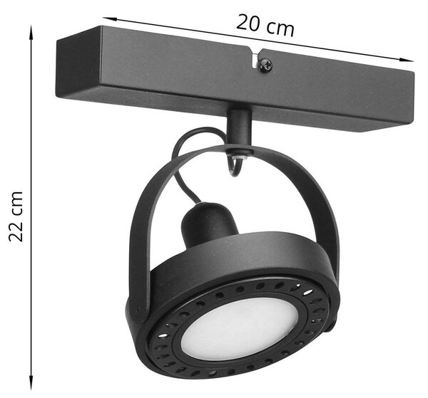 Bodové svietidlo Chest, 1x LED max. 20w, (výber z 2 farieb), (možnosť polohovania)