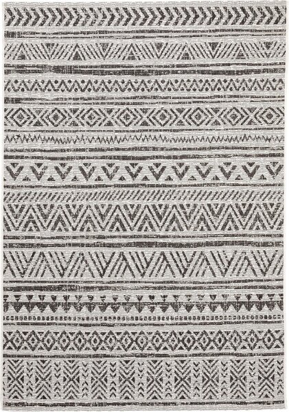 MOOD SELECTION Exteriérový koberec Cleo White/Black - koberec ROZMER CM: 160 x 230