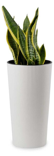 PLASTOVÝ KVETINÁČ URBANIKA ECO SADA 2KS 57X30 CM+46,6X25,5 CM BIELA