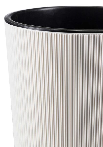 PLASTOVÝ KVETINÁČ URBANIKA ECO SADA 2KS 57X30 CM+46,6X25,5 CM BIELA