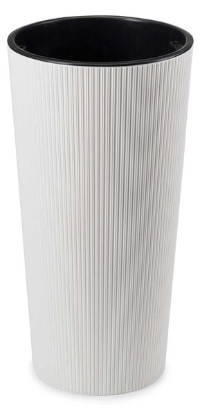 PLASTOVÝ KVETINÁČ URBANIKA ECO SADA 2KS 57X30 CM+46,6X25,5 CM BIELA
