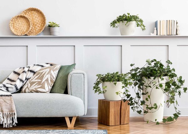 PLASTOVÝ KVETINÁČ URBANIKA ECO 46X25 CM BIELA