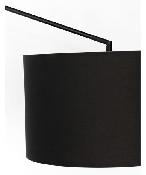 Čierna stojacia lampa White Label Tokio