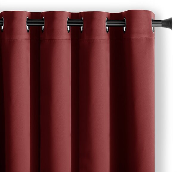 Restilo Záves AmeliaHome Blackout s priechodkami 140x245 cm ružové víno, veľkosť 140x245