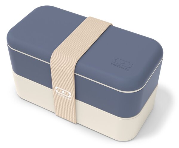 Desiatový box Monbento Original Blue/Natural 1 l