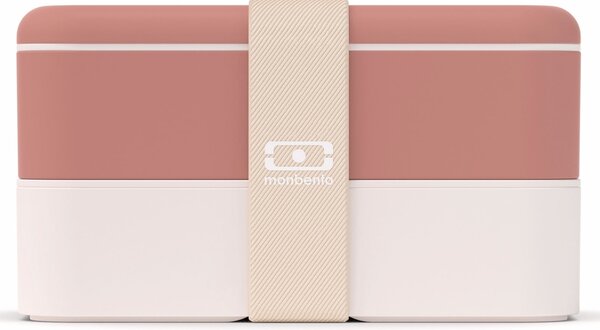 Desiatový box Monbento Original Pink/Moka 1 l