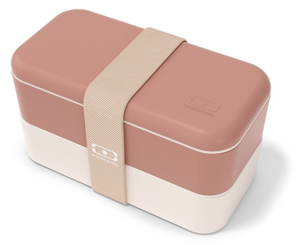 Desiatový box Monbento Original Pink/Moka 1 l