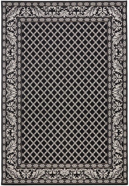 NORTHRUGS - Hanse Home koberce Kusový koberec Botany Royal Schwarz 102479 - vonkajšia (outdoor) - 160x230 cm