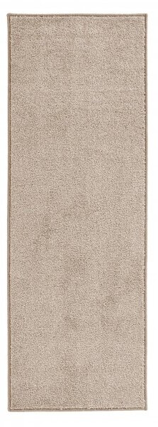 Hanse Home, Kusový koberec Pure 102662 Taupe/Cream, 80x400, béžová, kancelária