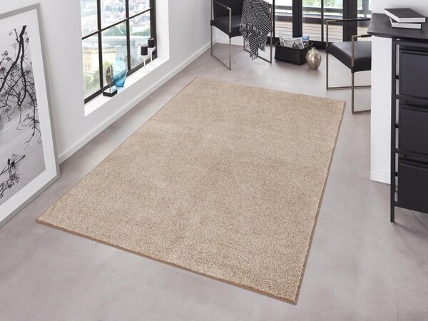 Hanse Home, Kusový koberec Pure 102662 Taupe/Cream, 80x400, béžová, kancelária