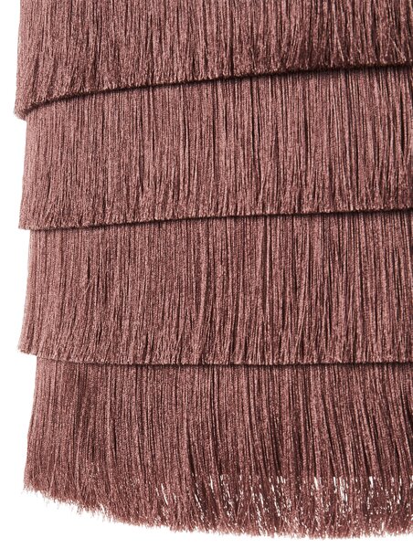 Závesná lampa ružová polyester látkové tienidlo so strapcami osvetlenie moderný štýl obývacia izba