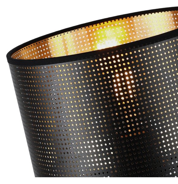 Závesné svietidlo Asti0, 1x čierne PVC tienidlo, (fi 20cm), g, b