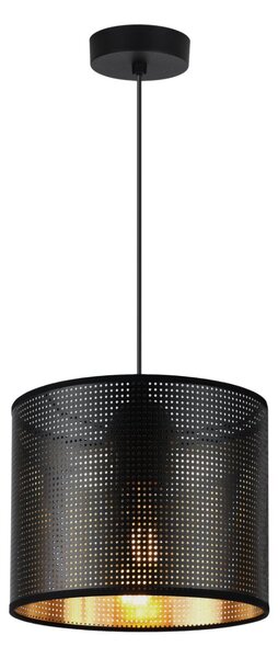 Závesné svietidlo Asti0, 1x čierne PVC tienidlo, (fi 20cm), g, b