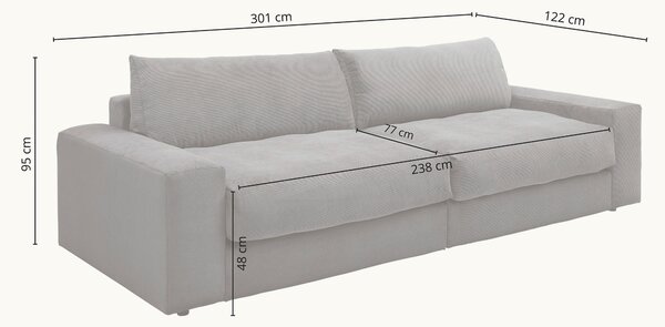 VEĽKÁ POHOVKA, textil, antracitová P & B - Sedačky, Online Only