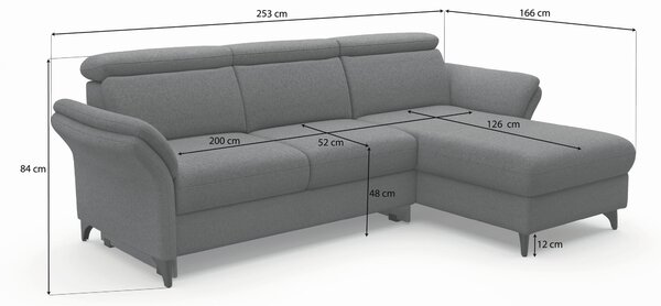 ROHOVÁ SEDAČKA, textil, krémová Sit & More - Sedačky, Online Only