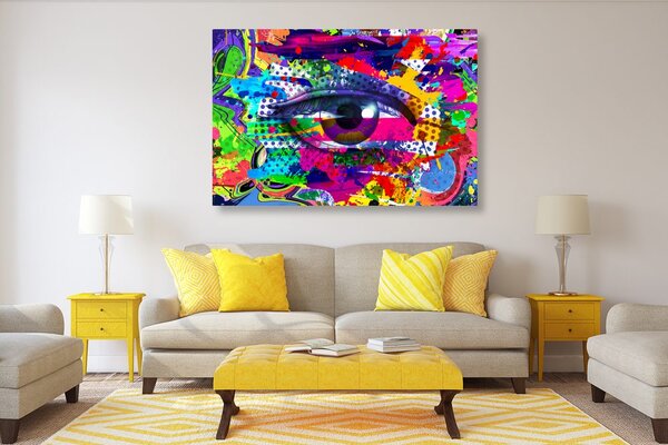 Obraz ľudské oko v pop-art štýle