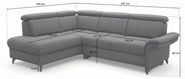 ROHOVÁ SEDAČKA, textil, krémová Sit & More - Sedačky, Online Only