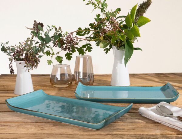SADA SERVÍROVACÍCH TÁCOK kamenina keramika 2-dielne 16,5/33 cm Creatable - Jedálenské sety, Online Only