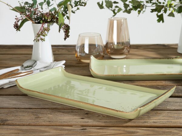 SADA SERVÍROVACÍCH TÁCOK kamenina keramika 2-dielne 16,5/33 cm Creatable - Jedálenské sety, Online Only