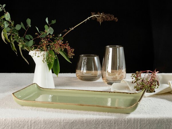 SADA SERVÍROVACÍCH TÁCOK kamenina keramika 2-dielne 16,5/33 cm Creatable - Jedálenské sety, Online Only