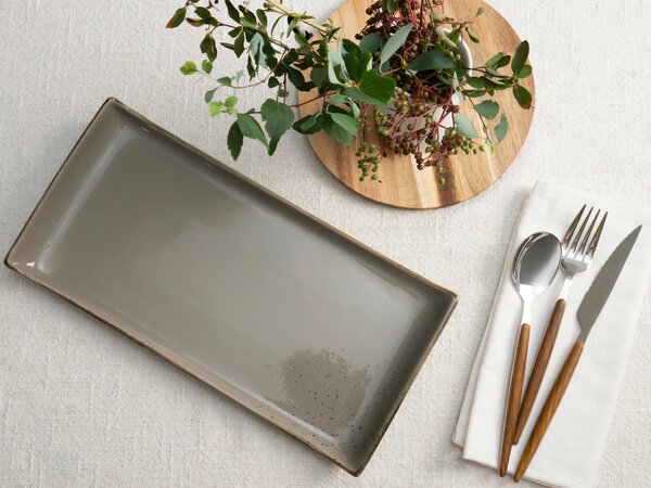 SADA SERVÍROVACÍCH TÁCOK kamenina keramika 2-dielne 16,5/33 cm Creatable - Jedálenské sety, Online Only