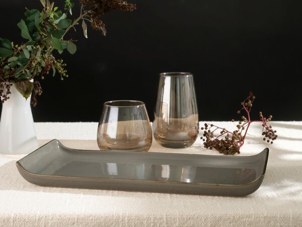 SADA SERVÍROVACÍCH TÁCOK kamenina keramika 2-dielne 16,5/33 cm Creatable - Jedálenské sety, Online Only