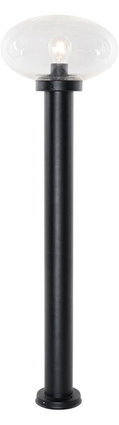 Moderný vonkajší stĺp čierny 100 cm - Elly