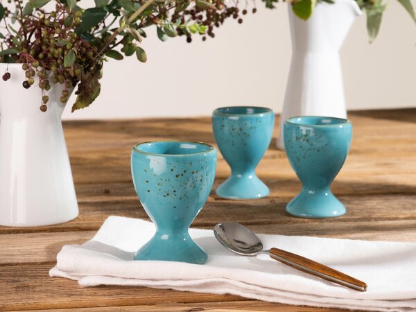 SADA KALÍŠKOV NA VAJÍČKA kamenina keramika 6-dielne 5,5 cm Creatable - Jedálenské sety, Online Only