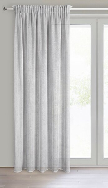 ZÁVES NA PÁSKE ALEKSA140X270 CM STRIEBORNÁ