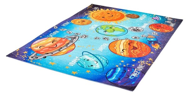 Obsession , Detský kusový koberec Torino kids 230 SOLAR SYSTEM, 80x120, viacfarebná, detská izba