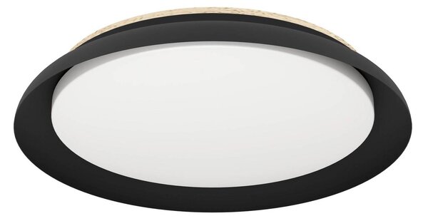 Stropné LED svetlo Penjamo Ø 46,5 cm, čierna