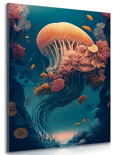 Obraz surrealistická medúza