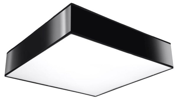 Stropné svietidlo Horus, 1x čierne plastové tienidlo, (biely plast), (45 cm)