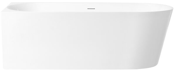 Rohová vaňa pravostranná lesklá biela akrylátová 170 x 79 cm klasická povrchová úprava moderný štýl kúpeľňa