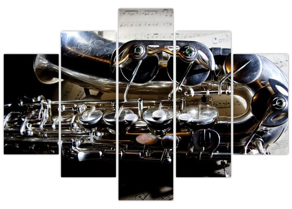 Obraz - Saxofón (150x105 cm)