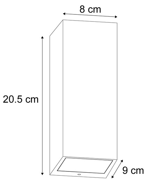 Škandinávske nástenné svietidlo drevo 2-svetlá GU10 70mm IP54 - Baleno