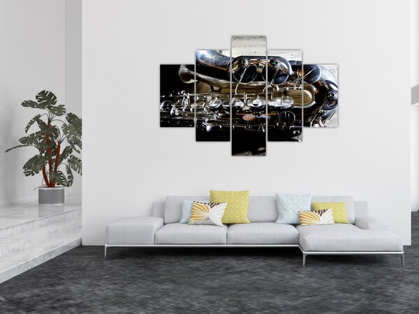 Obraz - Saxofón (150x105 cm)