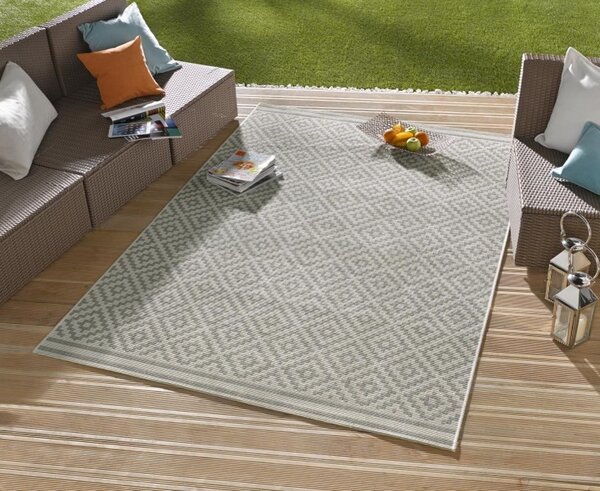 Hanse Home , Kusový koberec Meadow 102467 – na von aj na doma, 80x150, šedá, chodba / predsieň