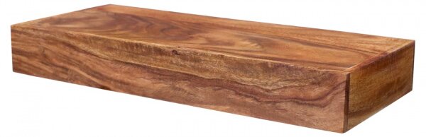Polica na stenu Tara 50x22 indický masív palisander
