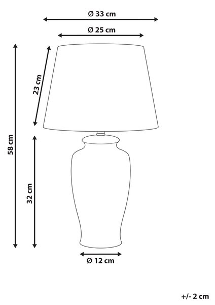 Stolná lampa biela modrá porcelánový podstavec ľanové tienidlo kvetinový vzor osvetlenie obývacia izba spálňa