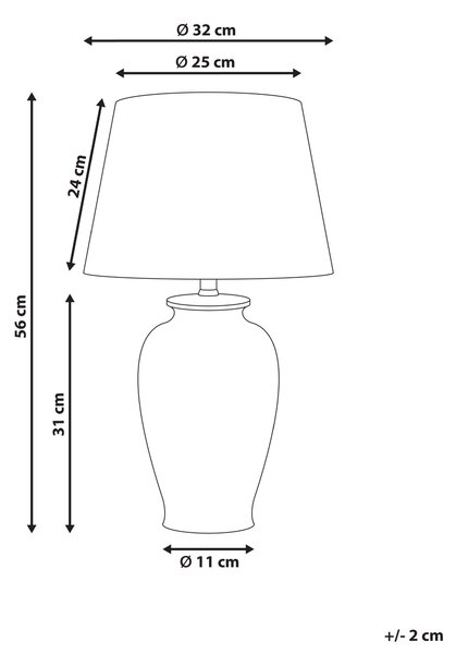 Stolná lampa biela porcelánový podstavec ľanové tienidlo kvetinový vzor osvetlenie obývacia izba spálňa