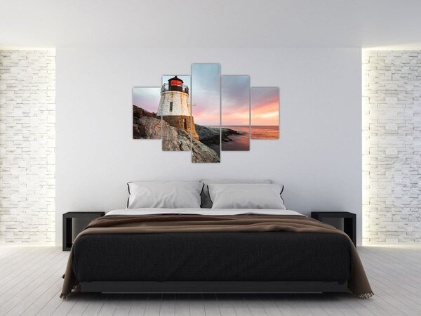 Obraz - Maják Castle Hill (150x105 cm)