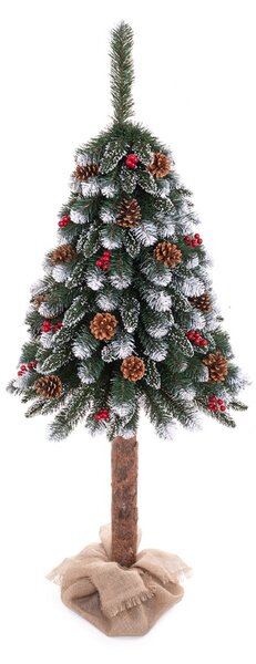Umelý vianočný stromček s jarabinou, 150cm