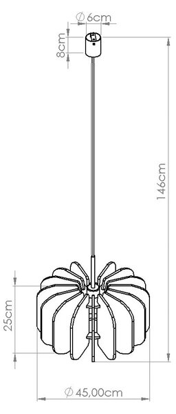 Závesné svietidlo Mula, 1x modré plstené tienidlo, (fi 45cm)