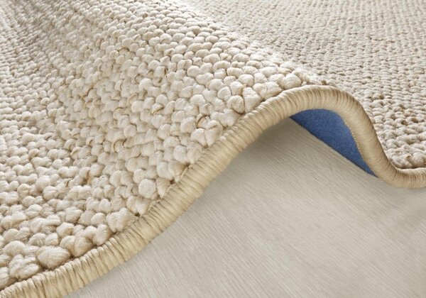 BT Carpet , Kusový koberec Wolly 102843 kruh, 133x133 (priemer) kruh, biela, obývacia izba